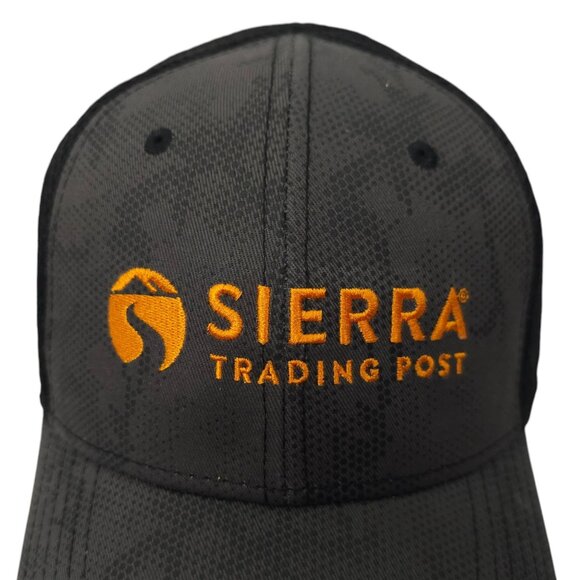 Sierra Trading Post Snapback Cap Embroidered Logo Mesh Trucker Baseball Hat Gray - Picture 7 of 13